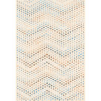 VINTAGE-TEPPICH Ondea Zigira 200/290 cm  in Creme, Pastellblau, Cognac  - Pastellblau/Cognac, Trend, Kunststoff/Textil (200/290cm) - Lindorug