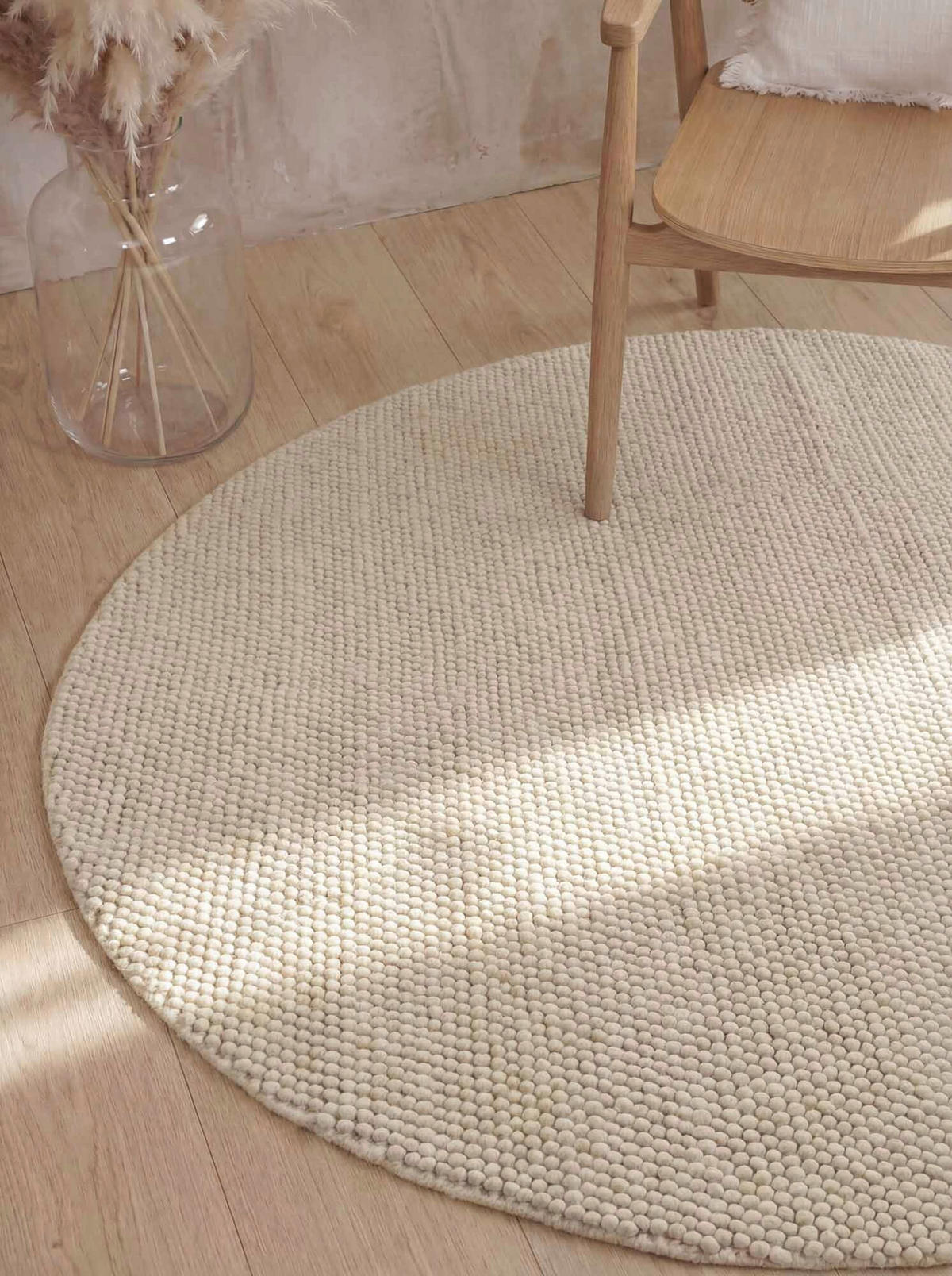 WOLLTEPPICH 200 cm Richmond Creme rund  - Creme, KONVENTIONELL, Textil (200cm) - Ted Baker