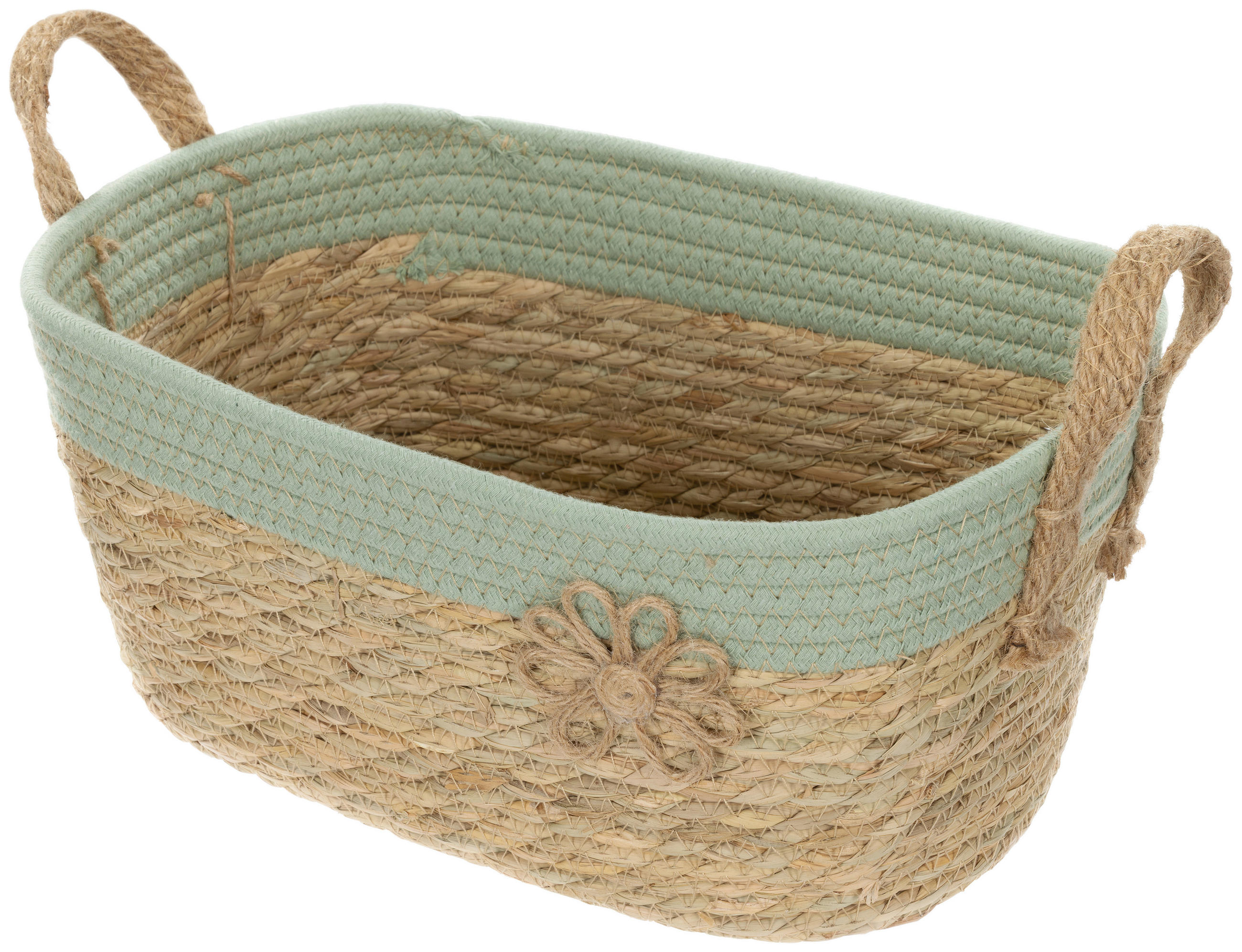 Korb Mou Aus Jute in Grün