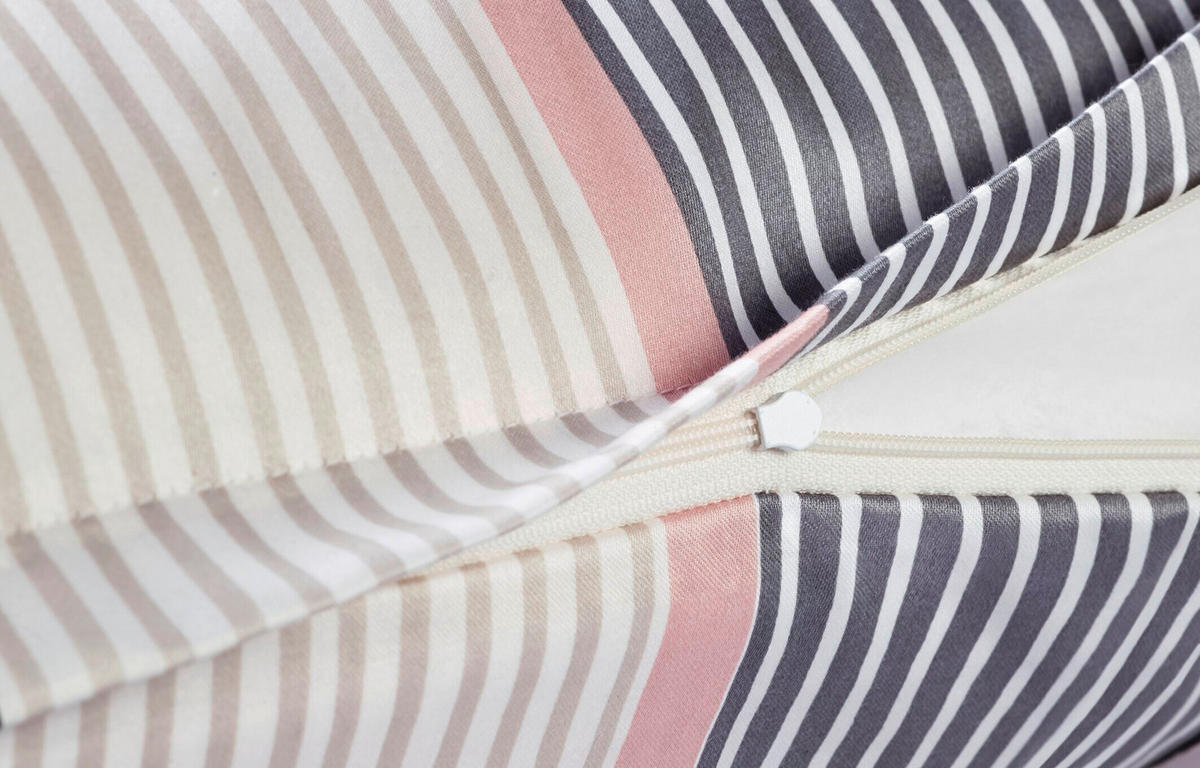 BETTWÄSCHE 2-teilig JOOP! CORNFLOWER STRIPES Jersey 135/200 cm  - Rosa, Basics, Textil (135/200cm) - Joop!