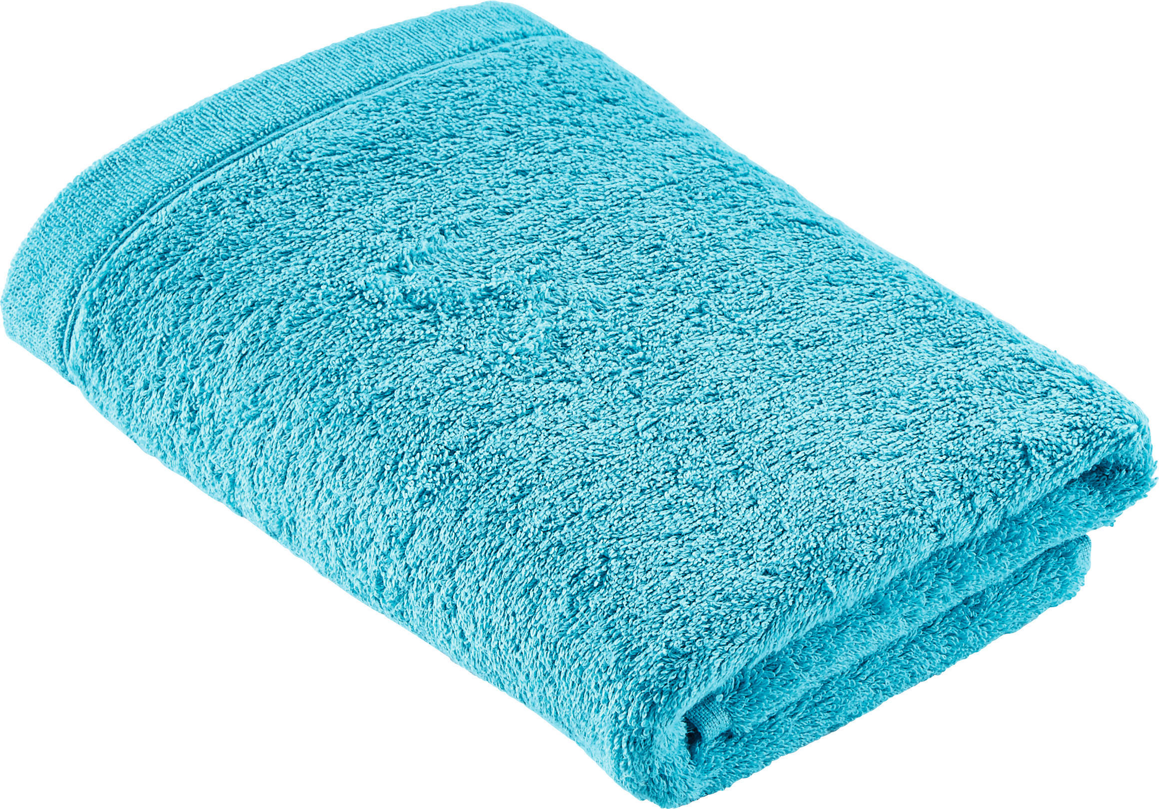 HANDTUCH LIFESTYLE UNI Türkis  - Türkis, Basics, Textil (50/100cm) - Cawoe