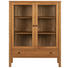 VITRINE in furniert Eiche Eichefarben - Eichefarben/Schwarz, KONVENTIONELL, Glas/Holz (110/145,5/37cm) - Carryhome VITRINE in furniert Eiche Eichefarben - Eichefarben/Schwarz, KONVENTIONELL, Glas/Holz (110/145,5/37cm) - Carryhome