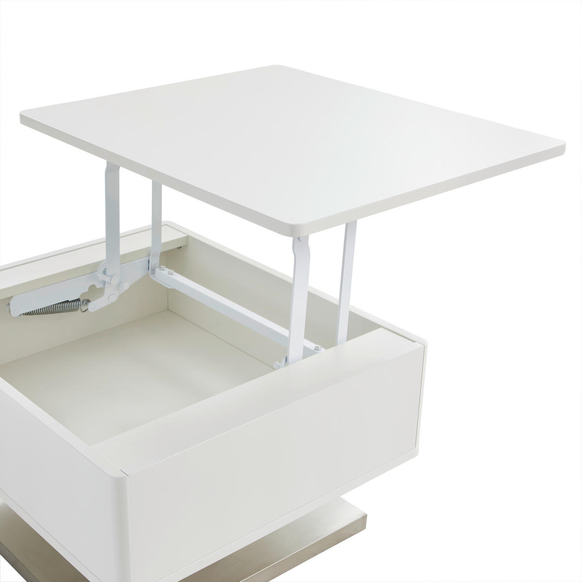 SOFFBORD i metall, trämaterial 60/70/40,5 cm  - stålfärgad/vit, Design, metall/trämaterial (60/70/40,5cm) - Carryhome