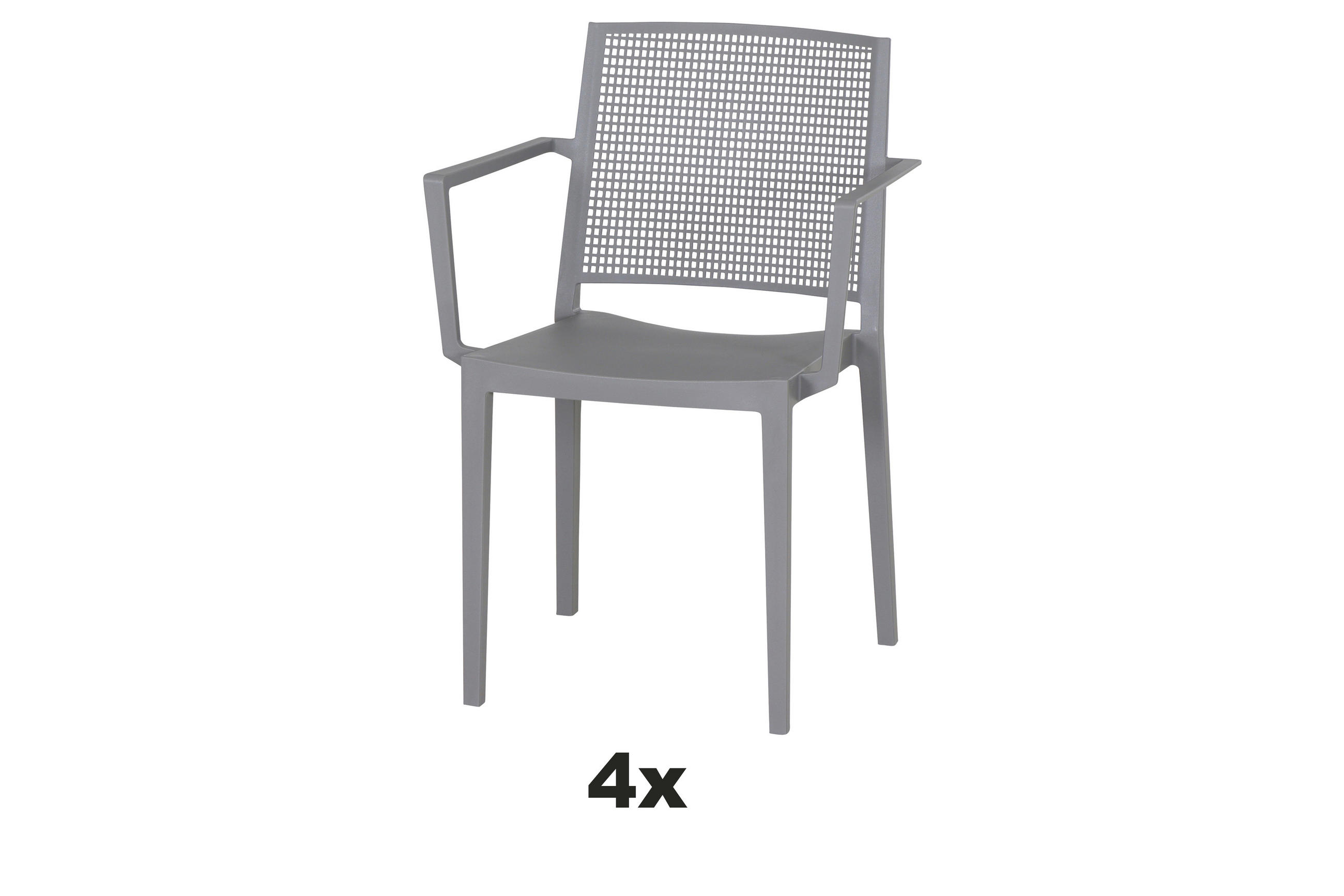 STAPELSTUHL Grau  - Grau, Basics, Kunststoff (46/80/56cm) - Siena Garden