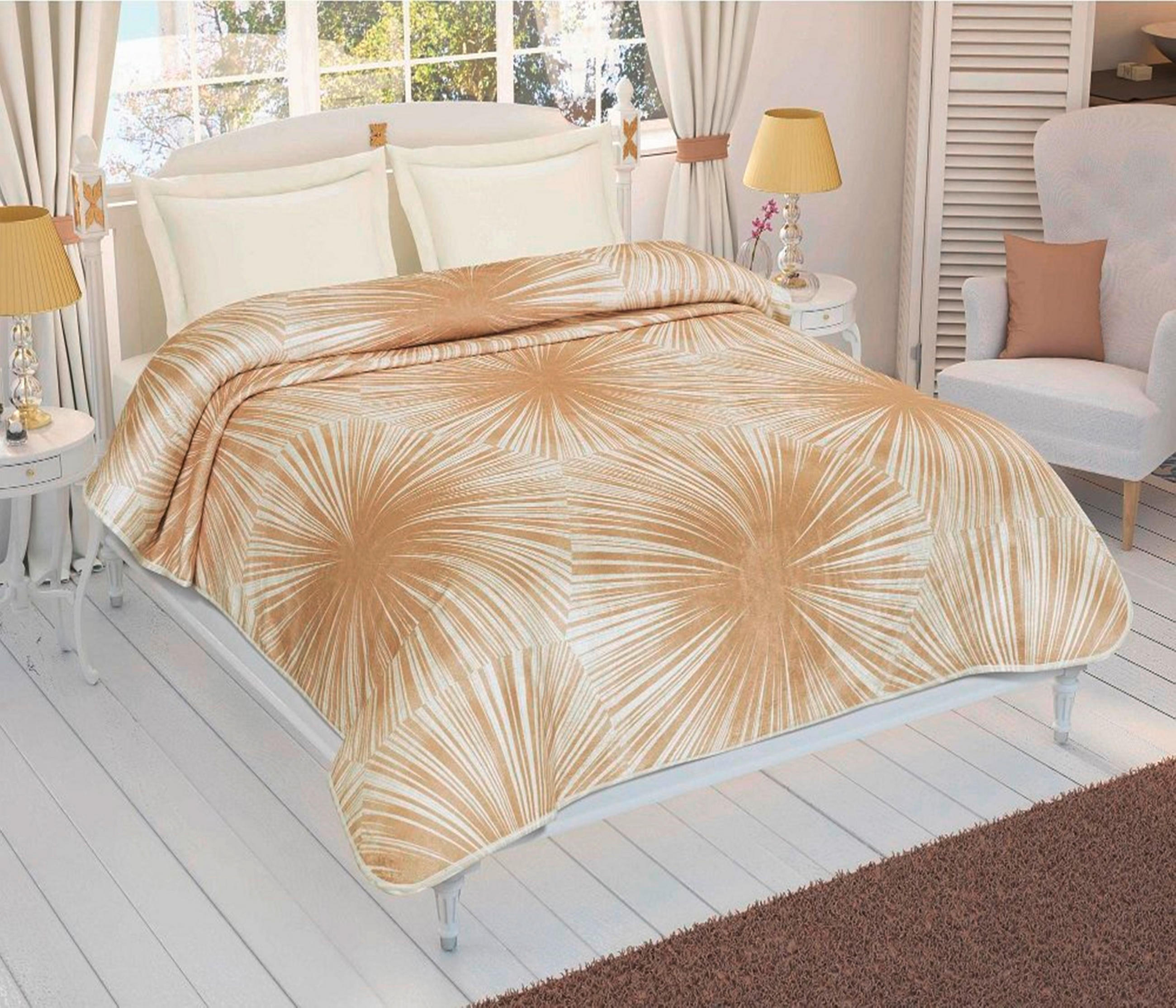 PĂTURĂ 220/240 cm  - maro, Design, textil (220/240cm)