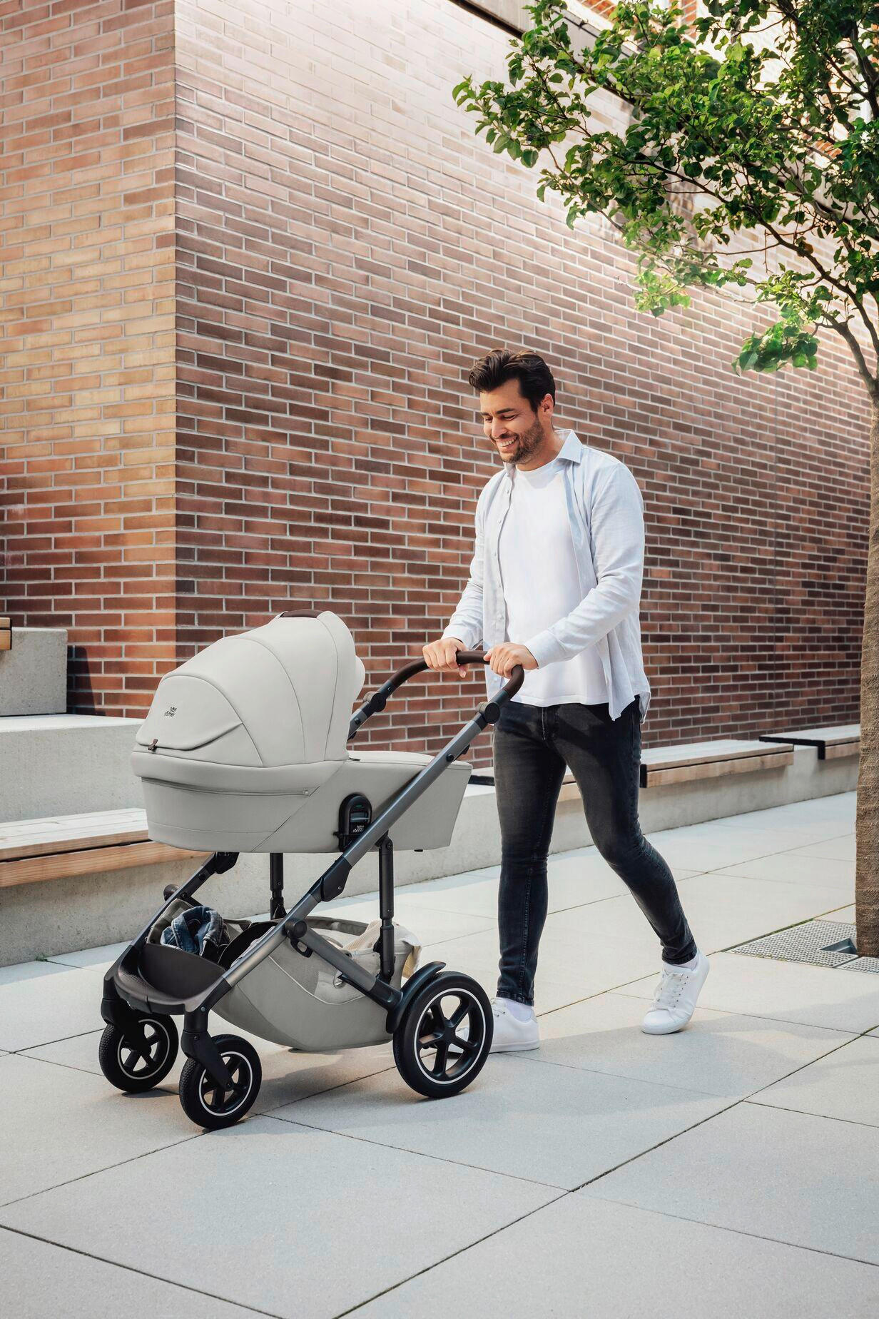 LIEGEWANNE - Hellgrau, Basics, Textil/Metall (20/43/85.5cm) - Britax Römer