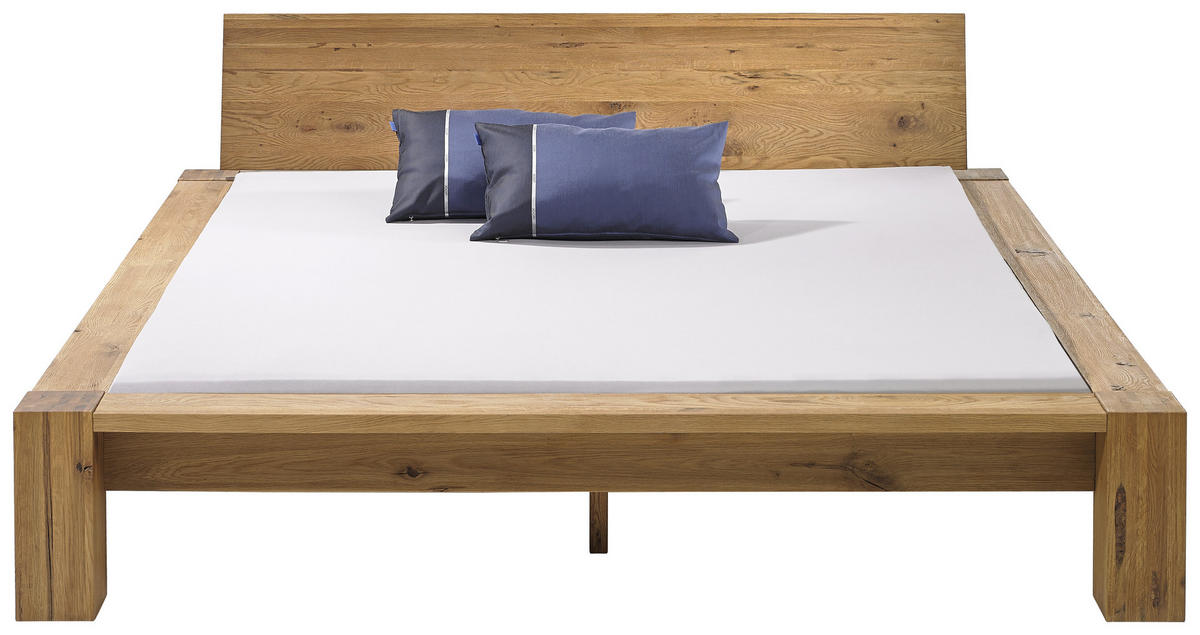 BALKENBETT 200/200 cm  in Eichefarben   - Eichefarben, Design, Holz (200/200cm) - Hasena