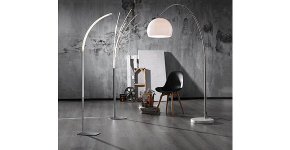LED-STEHLEUCHTE 62/190/52 cm - Chromfarben, Design, Metall (62/190/52cm) - Ambiente