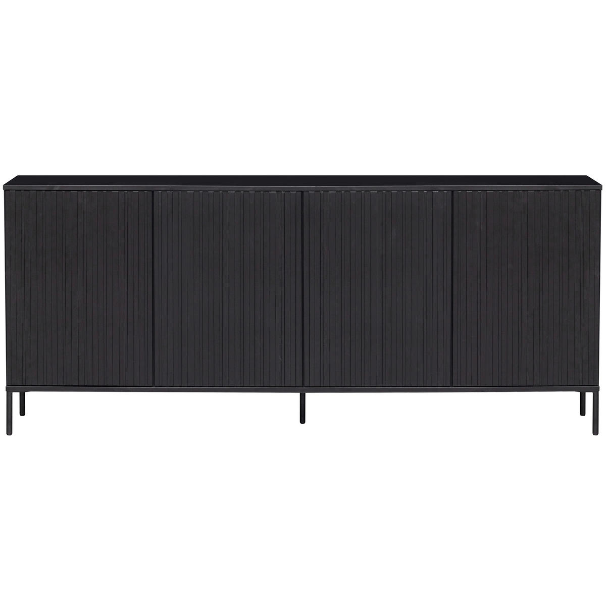 SIDEBOARD Gravure 200/85/44 cm  - Schwarz, Design, Holz/Metall (200/85/44cm) - Livetastic