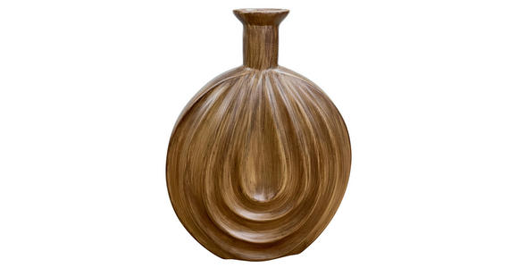 VASE 31 cm - Braun, Basics, Kunststoff (22/31/8cm) - Ambia Home
