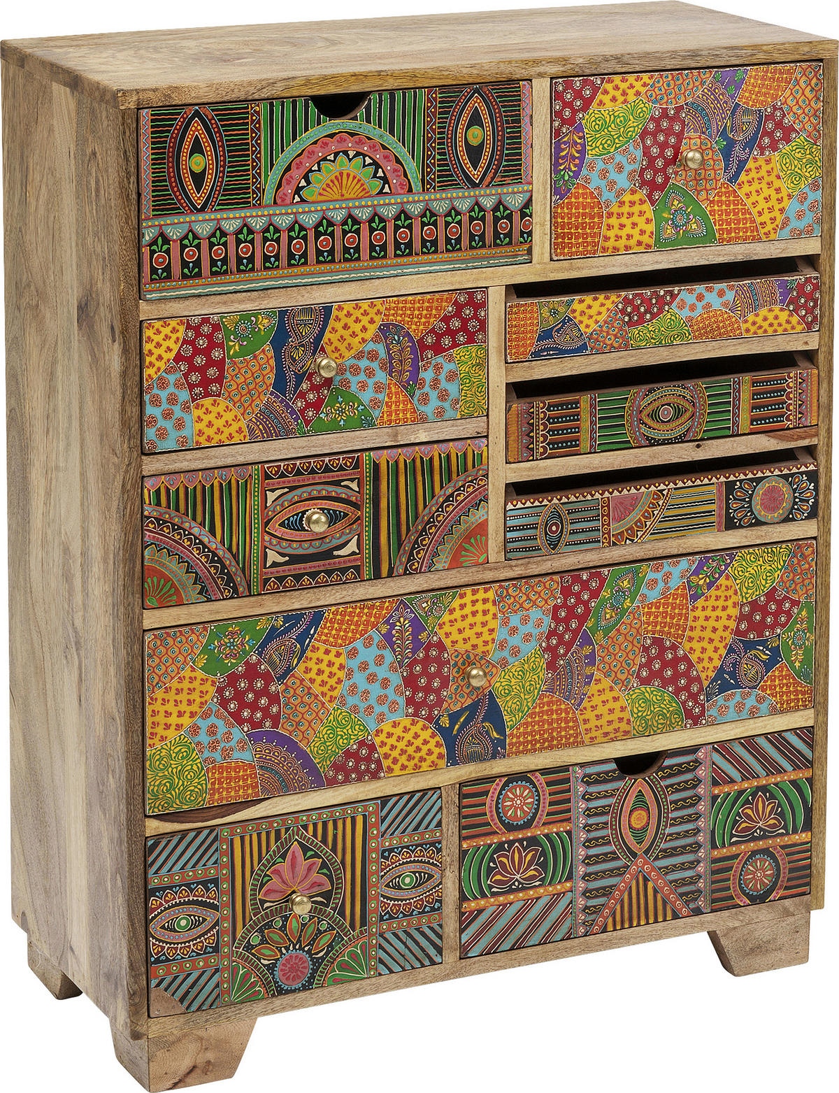 KOMMODE  in 71/90/30 cm  - Goldfarben/Multicolor, Design, Holz/Metall (71/90/30cm) - Kare-Design