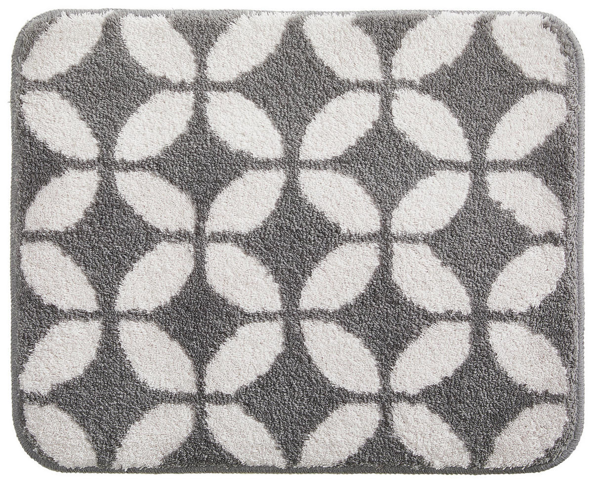 BADTEPPICH Maila Anthrazit 50/60 cm  - Anthrazit, Basics, Kunststoff/Textil (50/60cm) - Kleine Wolke