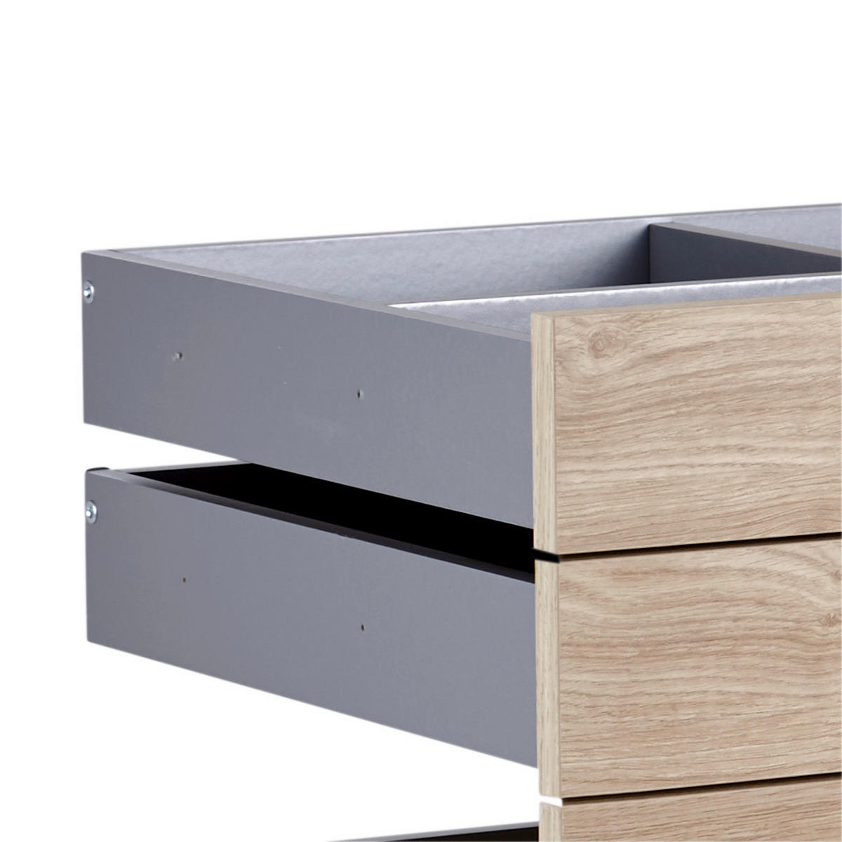 SCHUBLADENSET 90,9/82/46,8 cm   - Eichefarben, Konventionell, Holzwerkstoff (90,9/82/46,8cm) - Hom`in