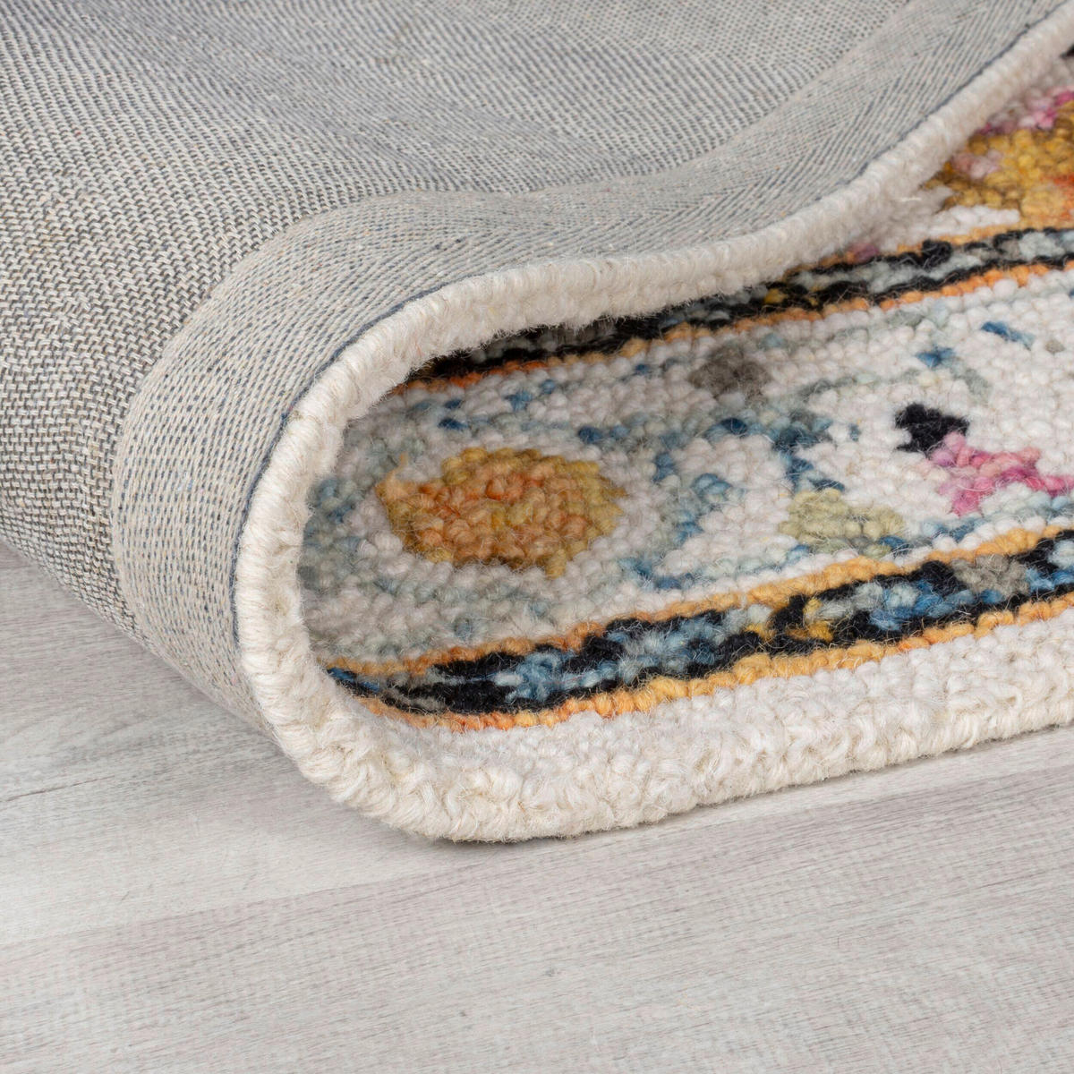 WOLLTEPPICH 120/170 cm Wool Loop Gelb  - Gelb, Basics, Textil (120/170cm)