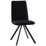 STUHL  in Eisen Flachgewebe Metall, Textil  - Anthrazit/Schwarz, Design, Textil/Metall (48/93/60cm) - Cantus