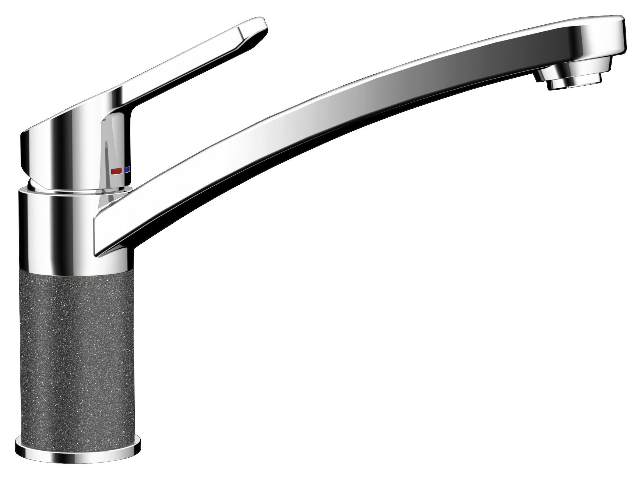KÜCHENARMATUR 598000STO  - Chromfarben/Grau, Basics, Stein/Metall (20,5/17,8/5cm) - Schock