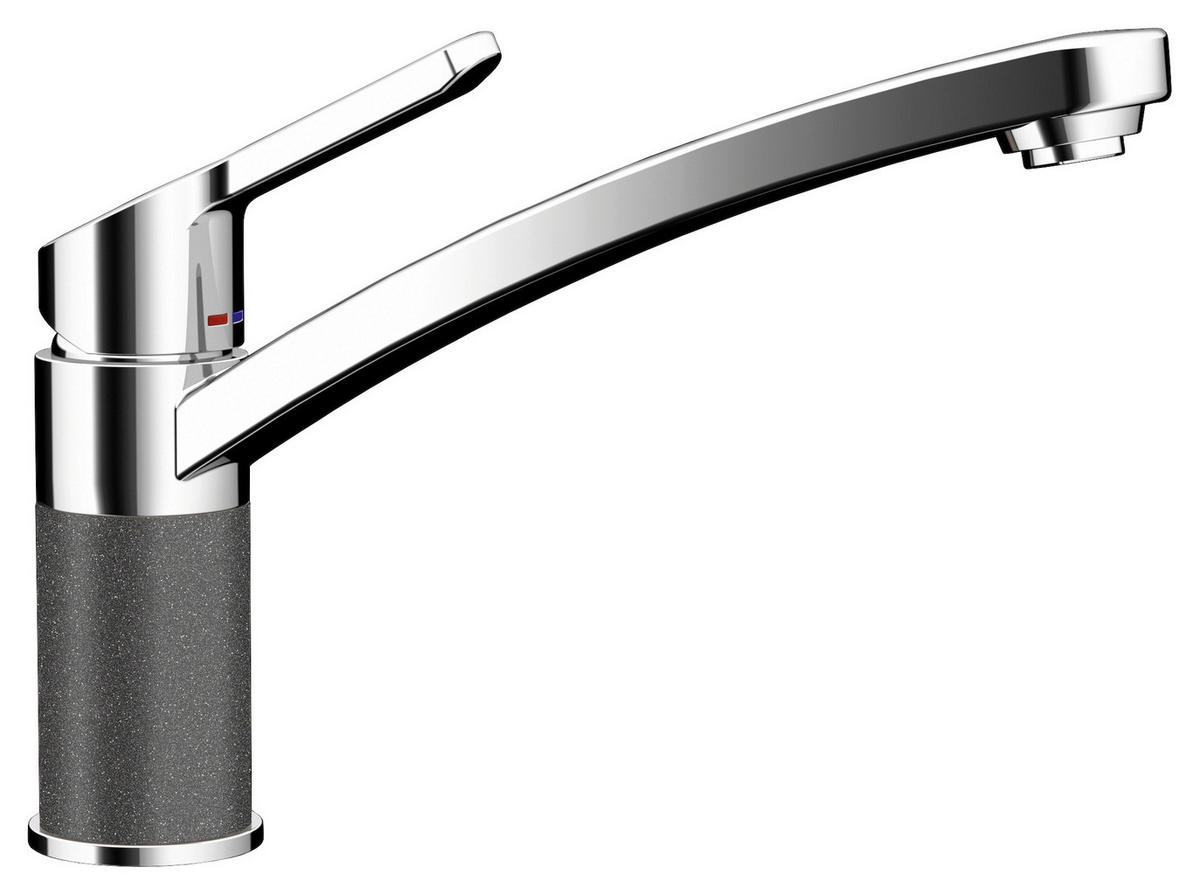 KÜCHENARMATUR 598000STO  - Chromfarben/Grau, Basics, Stein/Metall (20,5/17,8/5cm) - Schock