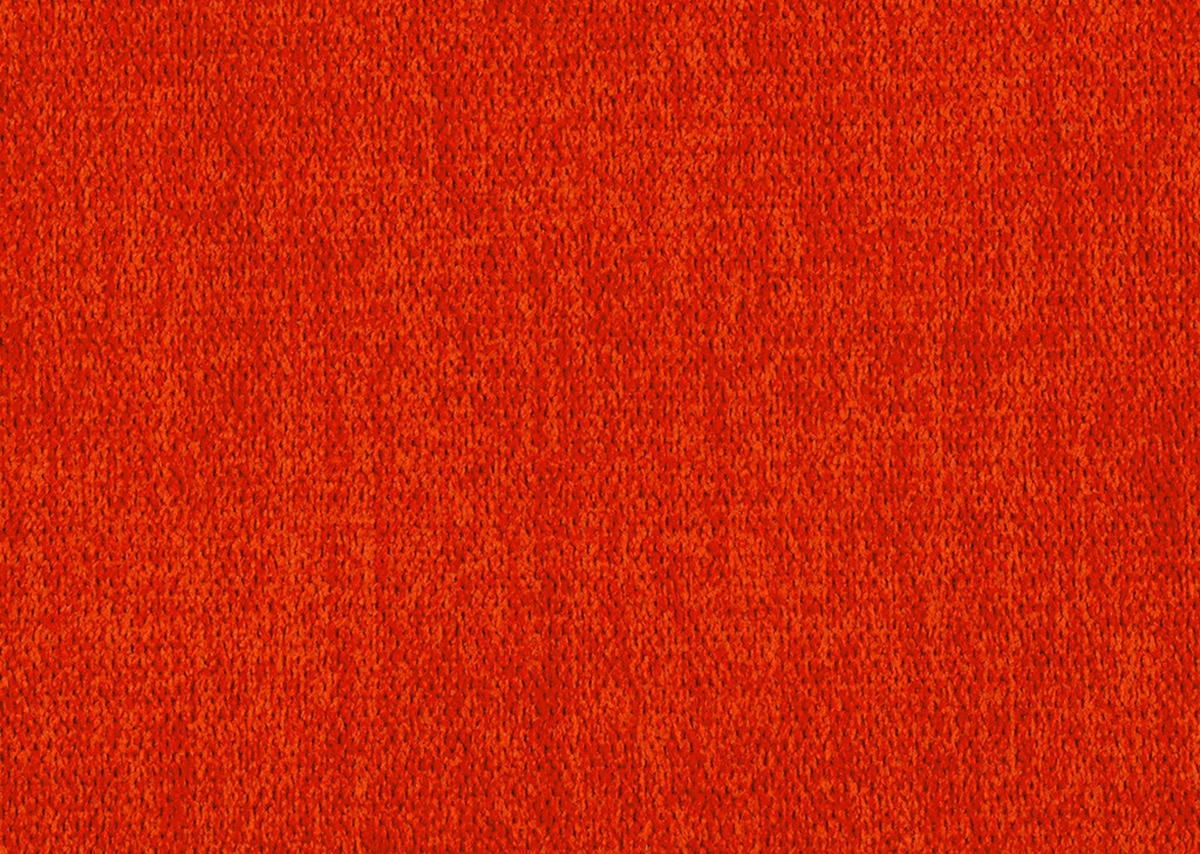 ECKSOFA in Chenille, Mikrofaser Orange  - Schwarz/Orange, Design, Textil/Metall (299/157cm) - Dieter Knoll