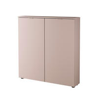 SCHUHSCHRANK  in 100/103/22 cm  - Beige/Schwarz, Design, Holzwerkstoff/Metall (100/103/22cm) - Livetastic