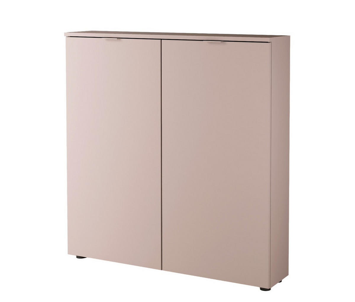 SCHUHSCHRANK  in 100/103/22 cm  - Beige/Schwarz, Design, Holzwerkstoff/Metall (100/103/22cm) - Livetastic