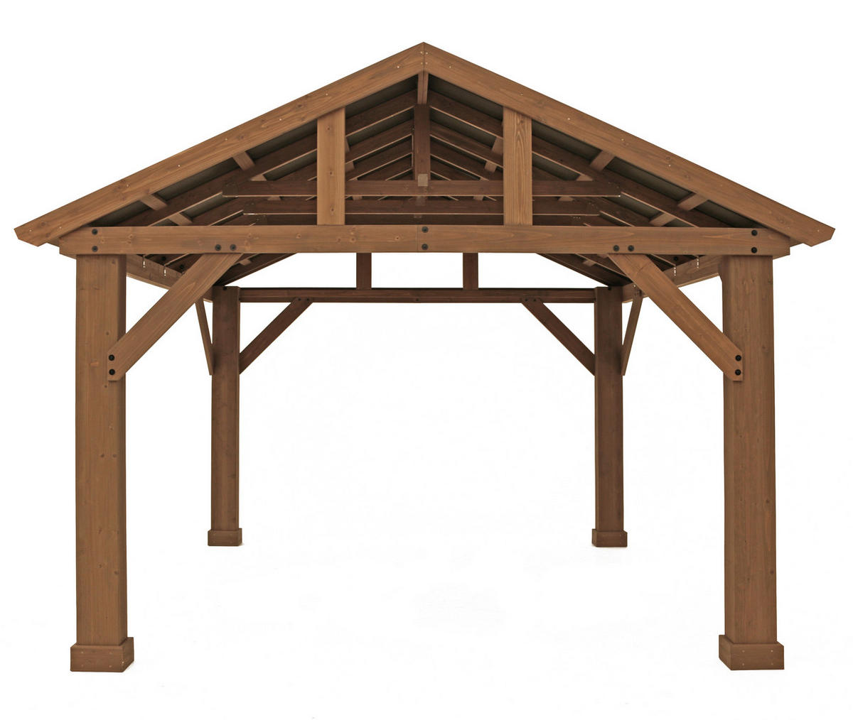 PAVILLON 366/330/427 cm   - Naturfarben, Basics, Holz/Metall (366/330/427cm)