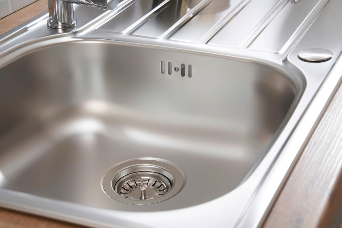 SPÜLE 1720DALLAS86X50  - Edelstahlfarben, Trend, Metall (86/17,5/50cm) - Respekta