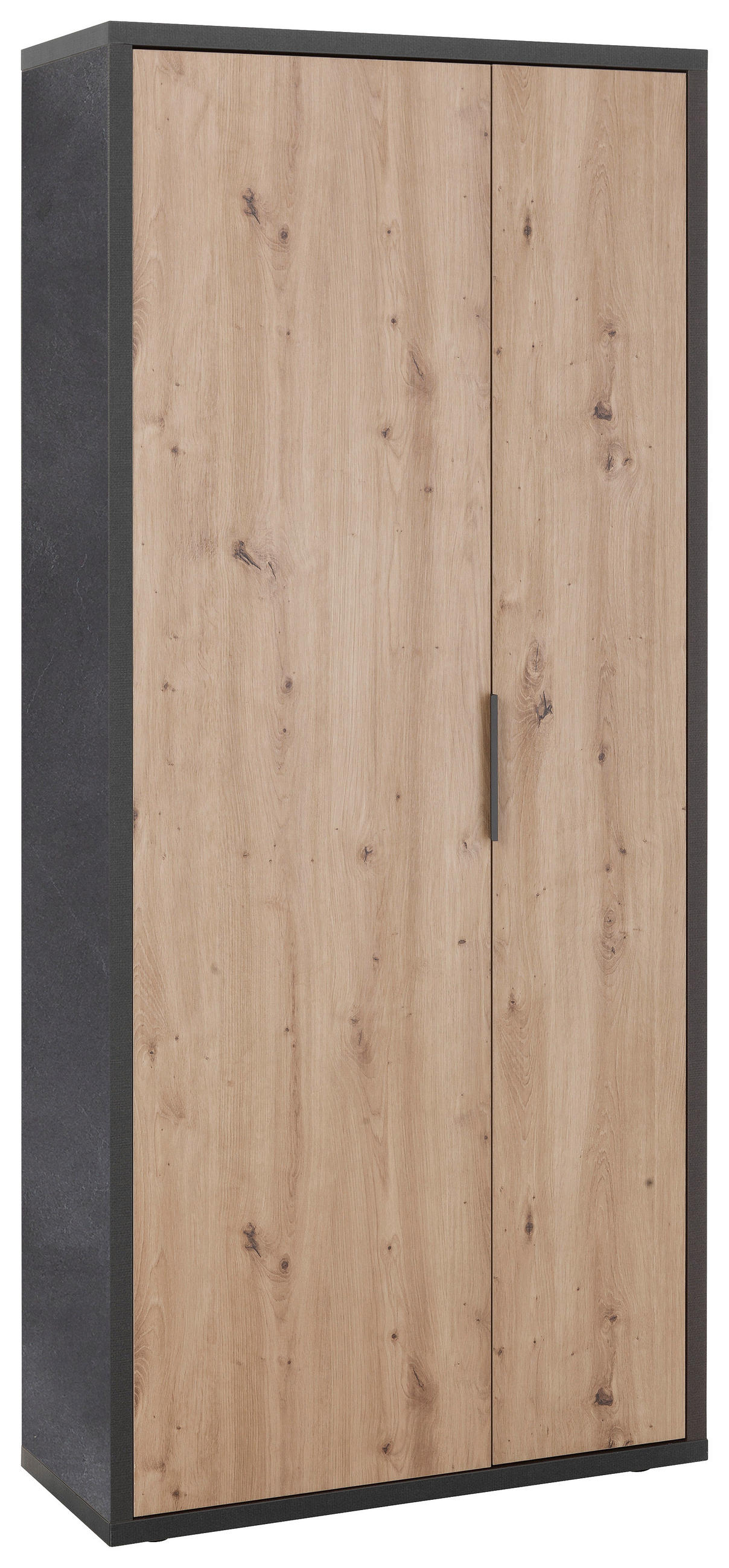 GARDEROBENSCHRANK 85,1/192/35,3 cm  - Schieferfarben/Anthrazit, Design, Holzwerkstoff/Kunststoff (85,1/192/35,3cm) - Carryhome