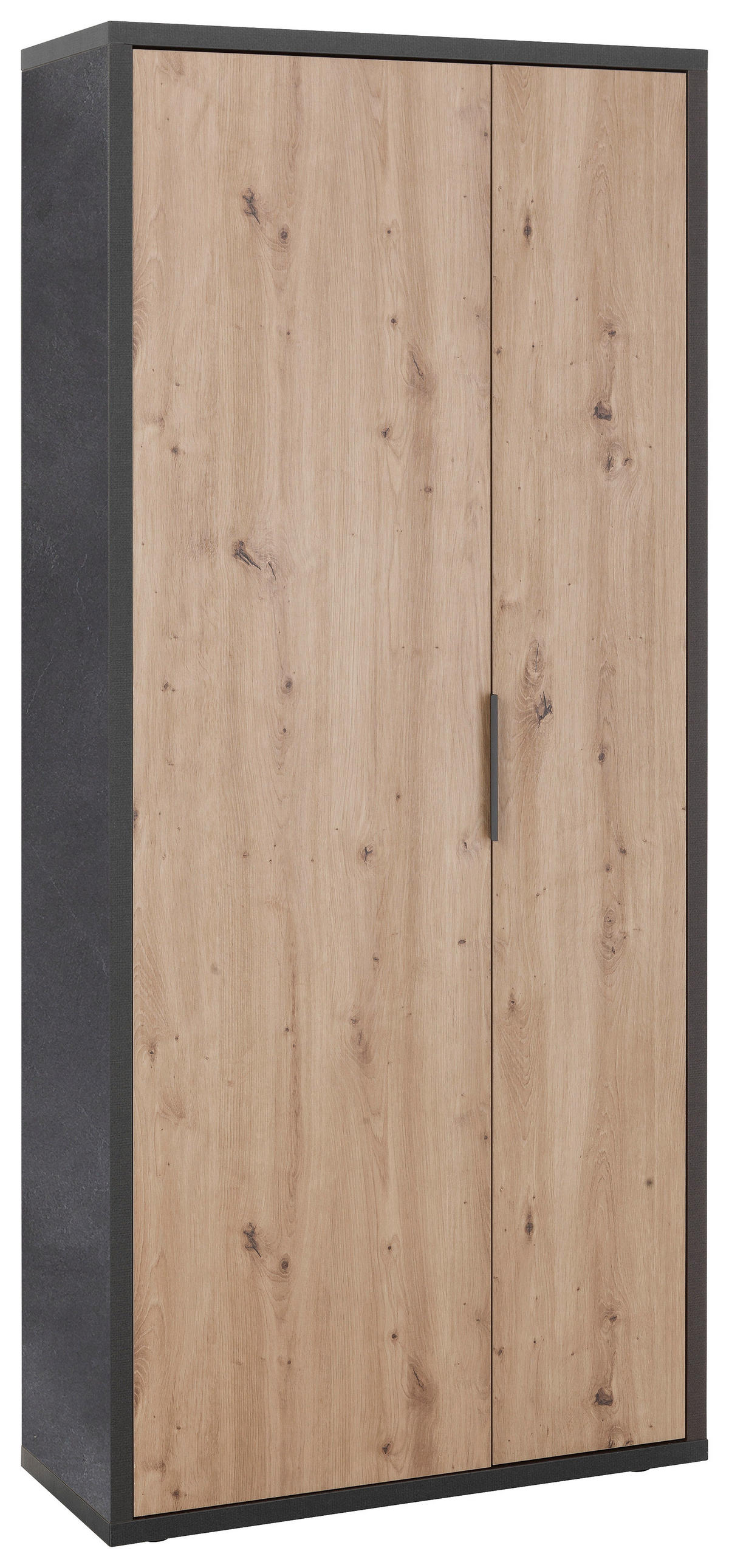 GARDEROBENSCHRANK  in 85,1/192/35,3 cm  - Schieferfarben/Anthrazit, Design, Holzwerkstoff/Kunststoff (85,1/192/35,3cm) - Carryhome