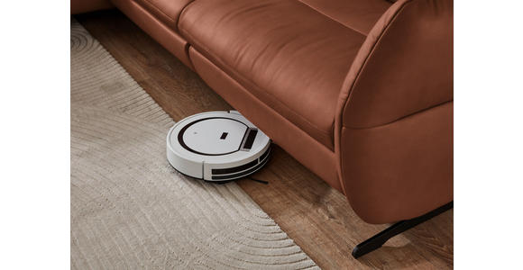 ECKSOFA in Echtleder Cognac  169/298 cm  - Cognac/Schwarz, Design, Leder/Metall (169/298cm) - Dieter Knoll