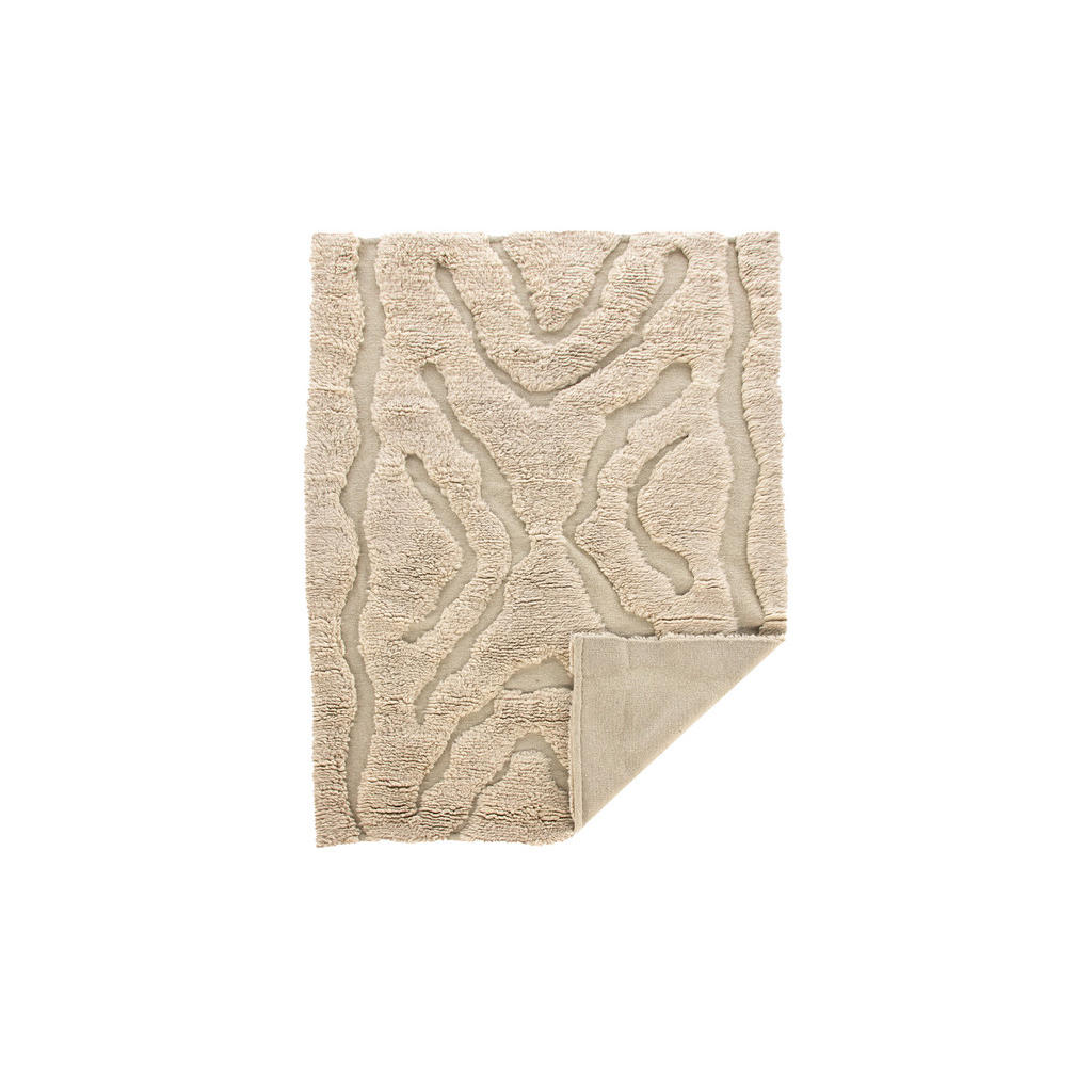 Thumbnail - P & B Hochflorteppich, Weiß, Beige, Textil, Uni, rechteckig, 170x240 cm, Teppiche & Böden, Teppiche, Hochflorteppiche & ...