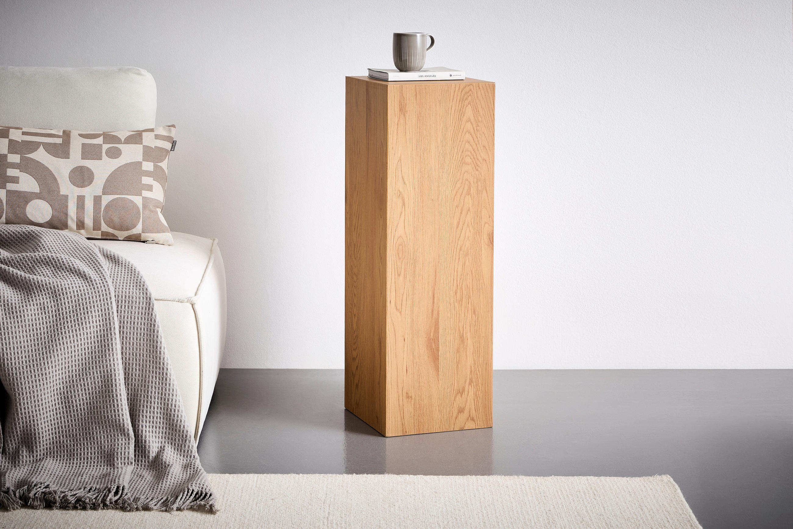 BEISTELLTISCH 30/30/90 cm Eichefarben rechteckig - Eichefarben, Design, Holzwerkstoff (30/30/90cm) - Xora