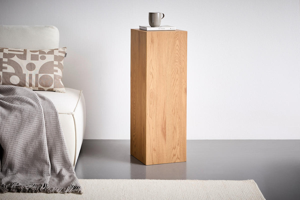 PRÍRUČNÝ STOLÍK, farba duba - farba duba, Design, kompozitné drevo (30/30/90cm) - Xora