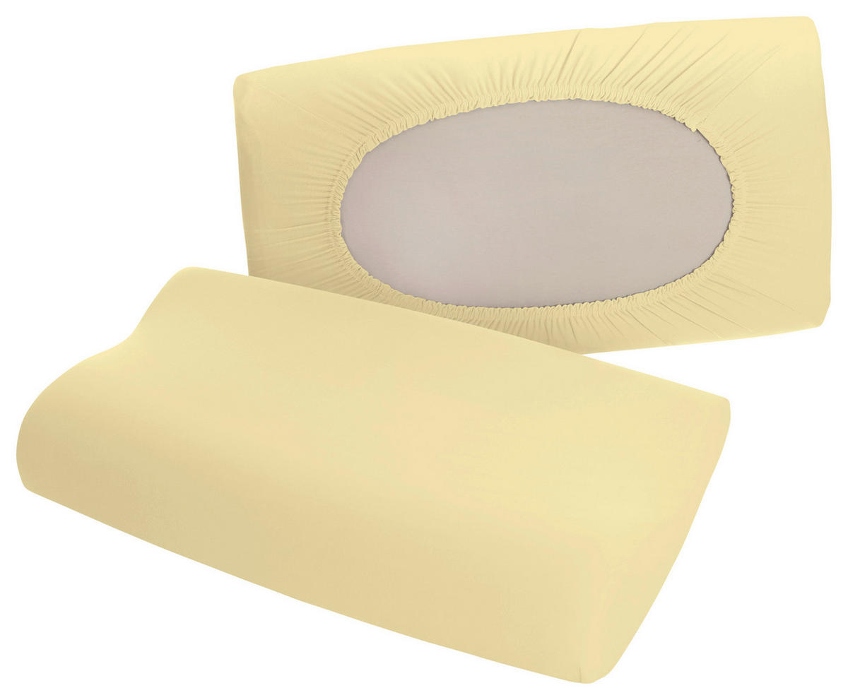 KOPFKISSENBEZUG PURE 40-70/40-90 cm  - Gelb, Basics, Textil (40-70/40-90cm) - Schlafgut