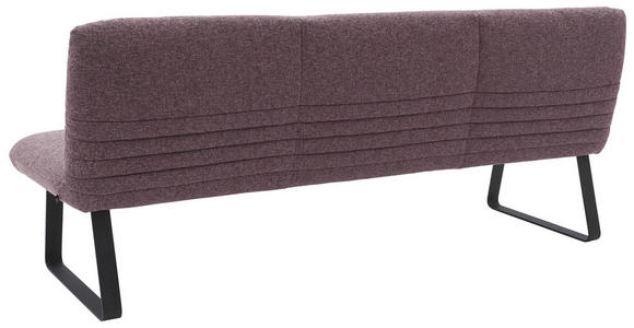SITZBANK 221/90/70 cm in Weinrot, Rotbraun - Rotbraun/Weinrot, Design, Textil/Metall (221/90/70cm) - Dieter Knoll