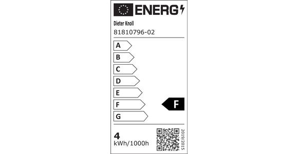 LED-STEHLEUCHTE 28,5/155 cm    - Schwarz, Design, Glas/Metall (28,5/155cm) - Dieter Knoll