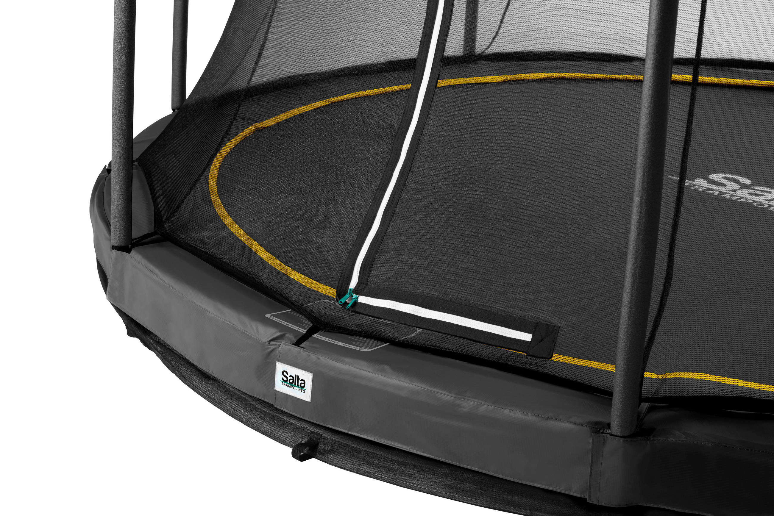 Trampolin Salta Comfort Ground Salta Comfort Edition Ground  - Schwarz, KONVENTIONELL, Kunststoff/Textil (183cm) - Salta