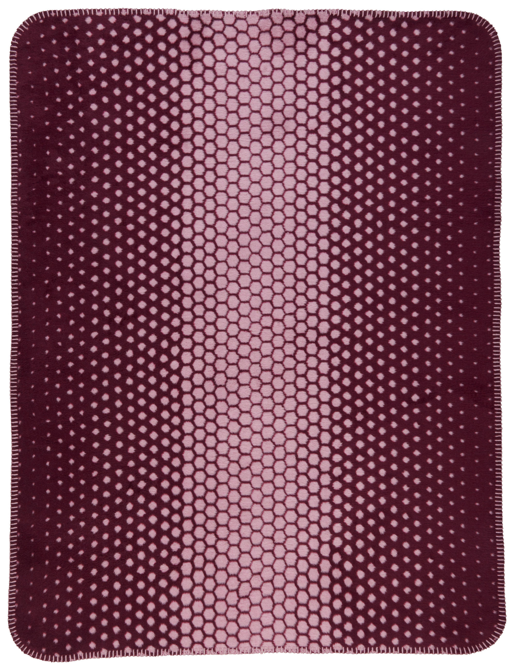 HEBKÁ DEKA, 75/100 cm - bordeaux/pink, Trend, textil (75/100cm) - Patinio