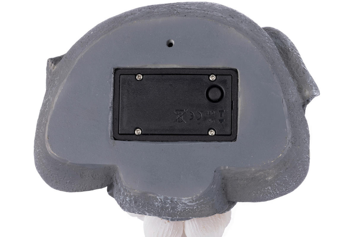 SOLARLEUCHTE  - Weiß/Grau, LIFESTYLE, Kunststoff (17,8/15,3/27,9cm) - Ambia Garden