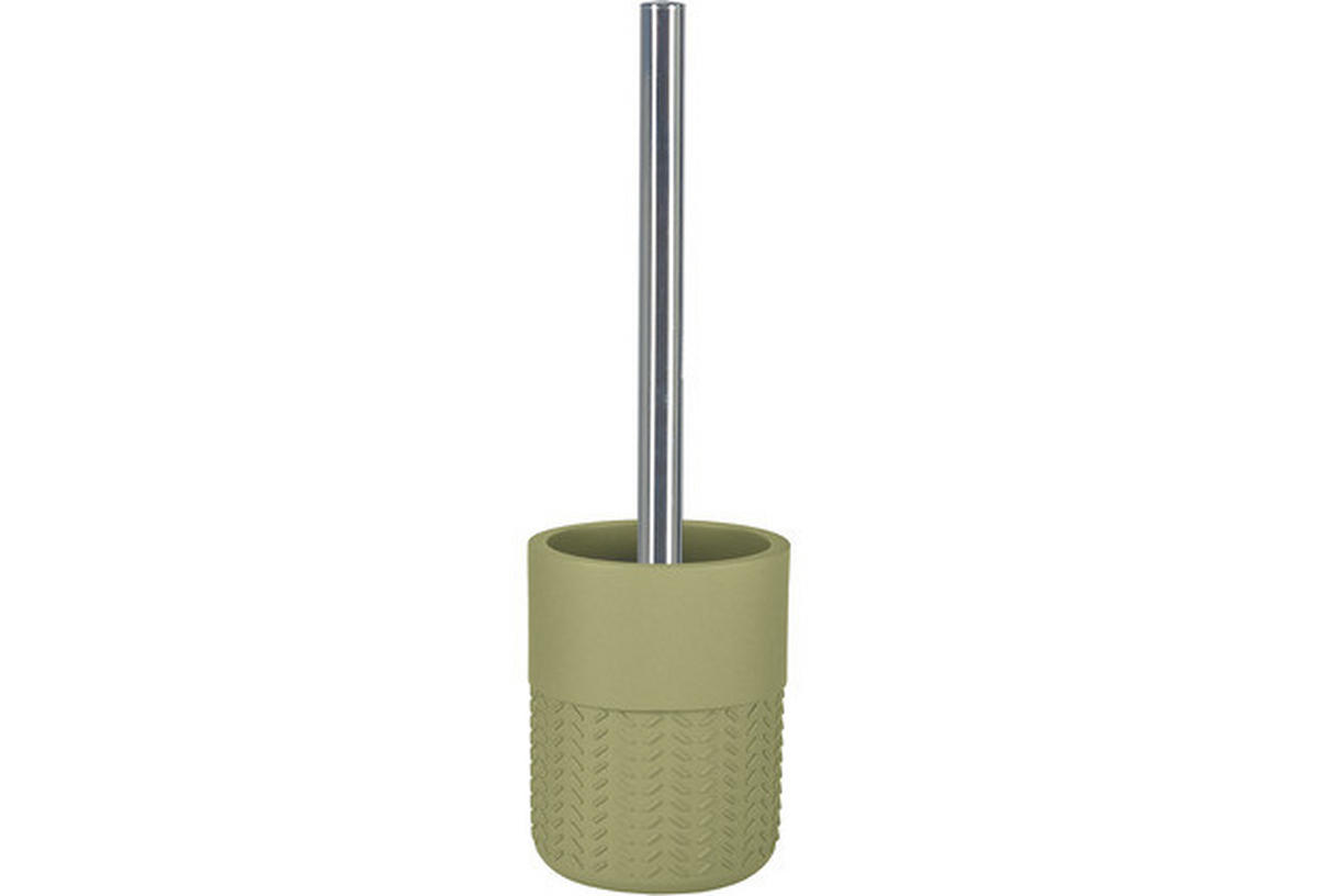 DRŽÁK NA WC ŠTĚTKU - zelená, Basics, plast (9.4/34cm) - Kleine Wolke