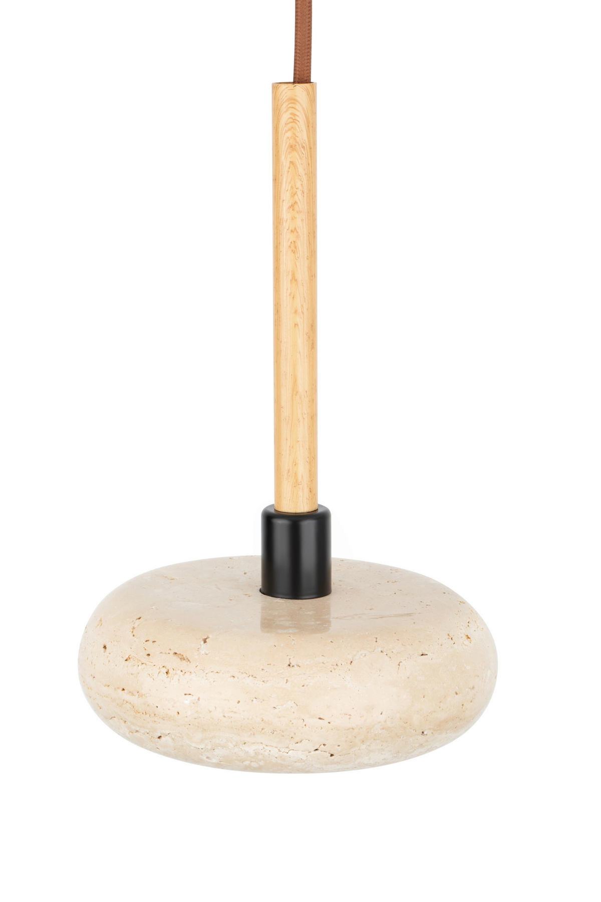 HÄNGELEUCHTE 15/120 cm  - Beige, Design, Stein/Metall (15/120cm) - Collet's Monde