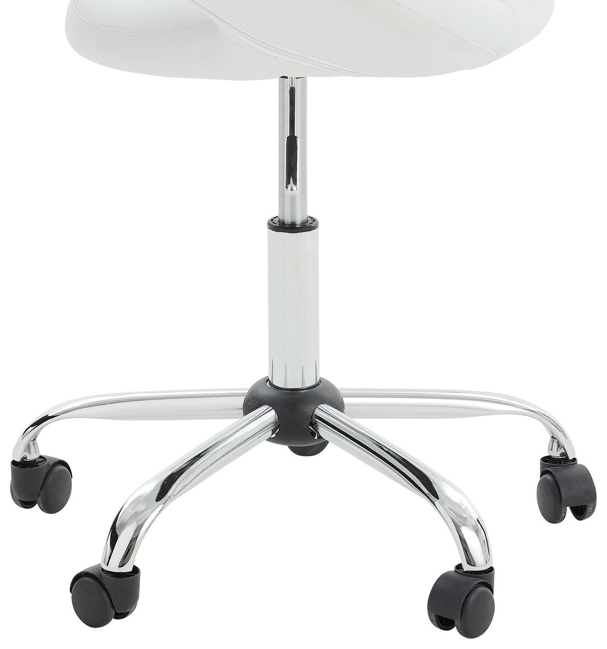 Scaun birou tineret - alb/culoare crom, Design, plastic/metal (68/84-96/56cm) - Carryhome