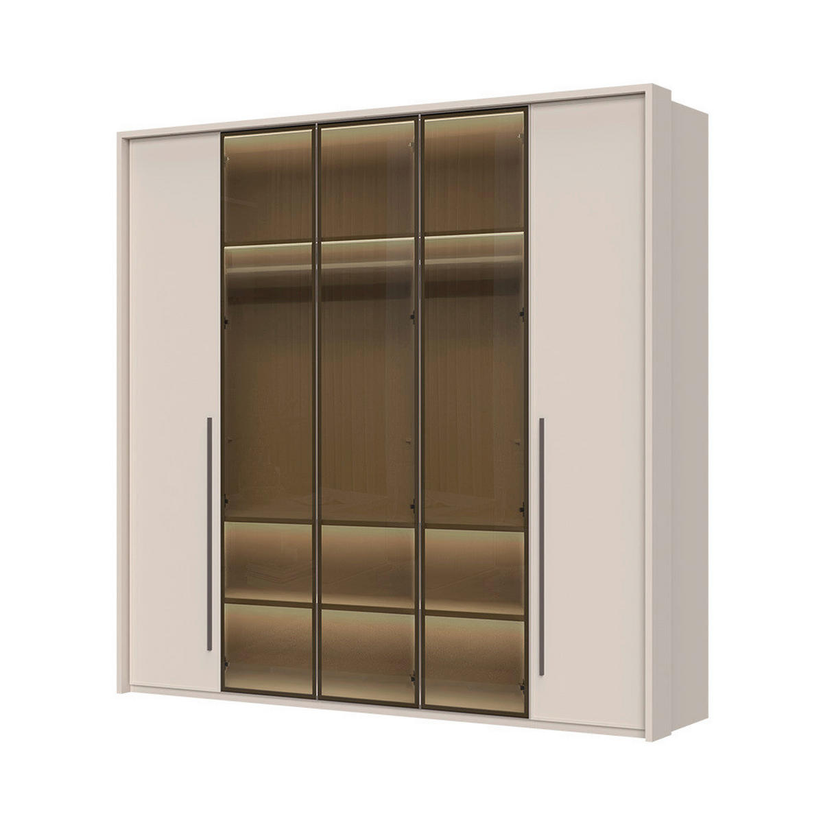 ORMAR SA KLASIČNIM VRATIMA  232/226/60 cm  - Dizajnerski, staklo/metal (232/226/60cm)