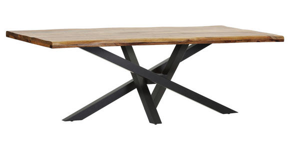 TISCHPLATTE      - Naturfarben, Design, Holz (220/100/5cm) - Landscape
