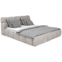 POLSTERBETT 140/200 cm  in Beige  - Beige/Schwarz, Design, Kunststoff/Textil (140/200cm) - Esposa