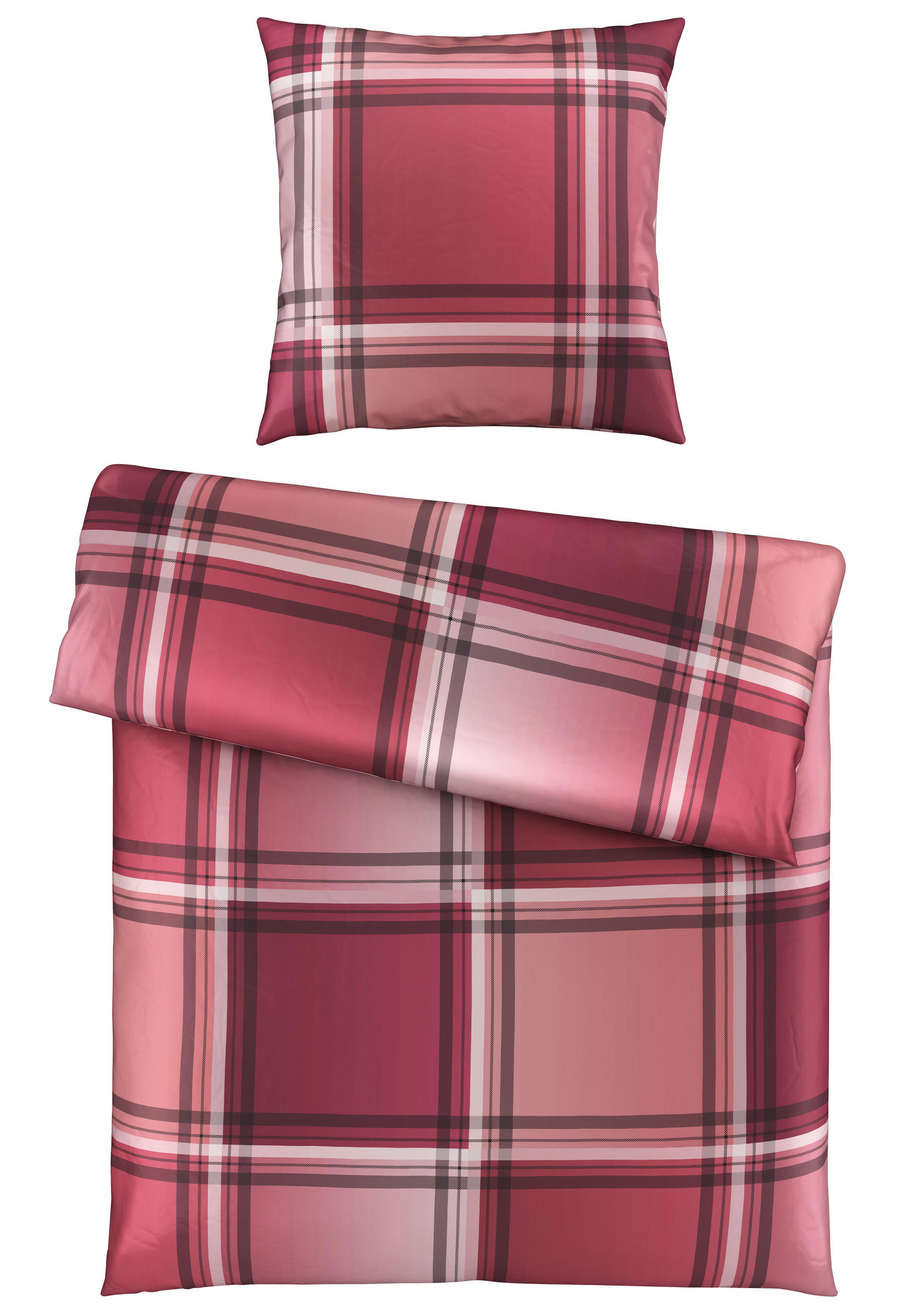 BETTWÄSCHE Satin 135/200 cm  - Pink, KONVENTIONELL, Textil (135/200cm) - Novel