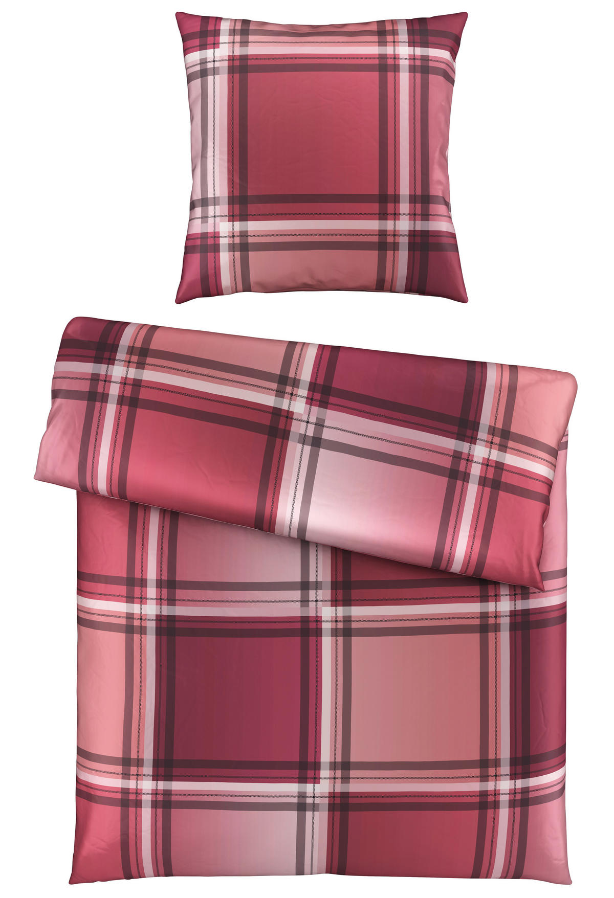 BETTWÄSCHE Satin 135/200 cm  - Pink, KONVENTIONELL, Textil (135/200cm) - Novel