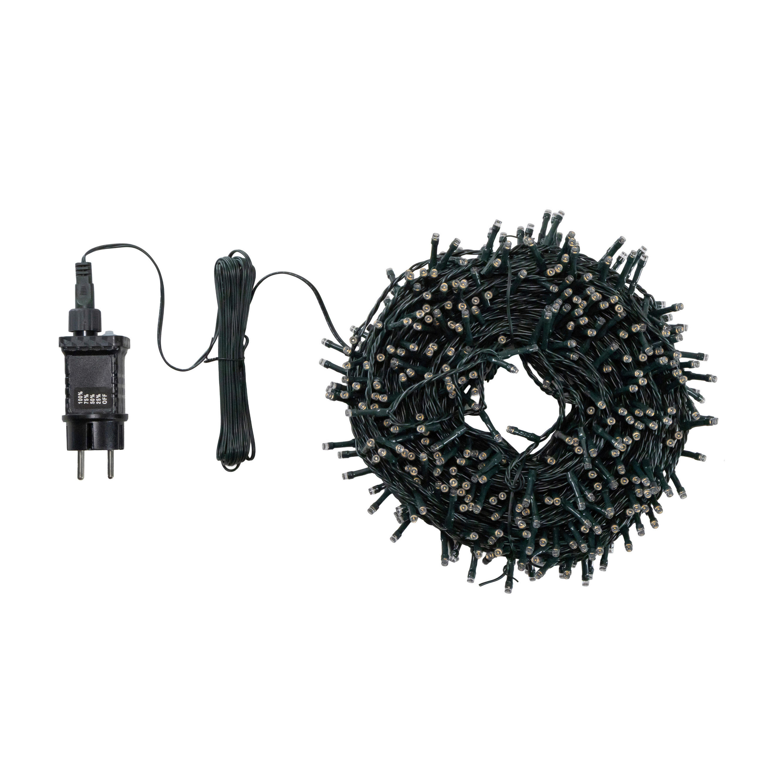 LICHTERKETTE 3600 cm  - Grün, KONVENTIONELL, Kunststoff (3600cm) - X-Mas