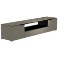 LOWBOARD  210/43/45 cm  - Schwarz/Grau, Design, Glas/Holzwerkstoff (210/43/45cm) - Moderano