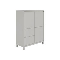 HIGHBOARD Olli Highboard 2T2S  in  - Grau, Basics, Holzwerkstoff (94,8/119,7/40,1cm) - Paidi