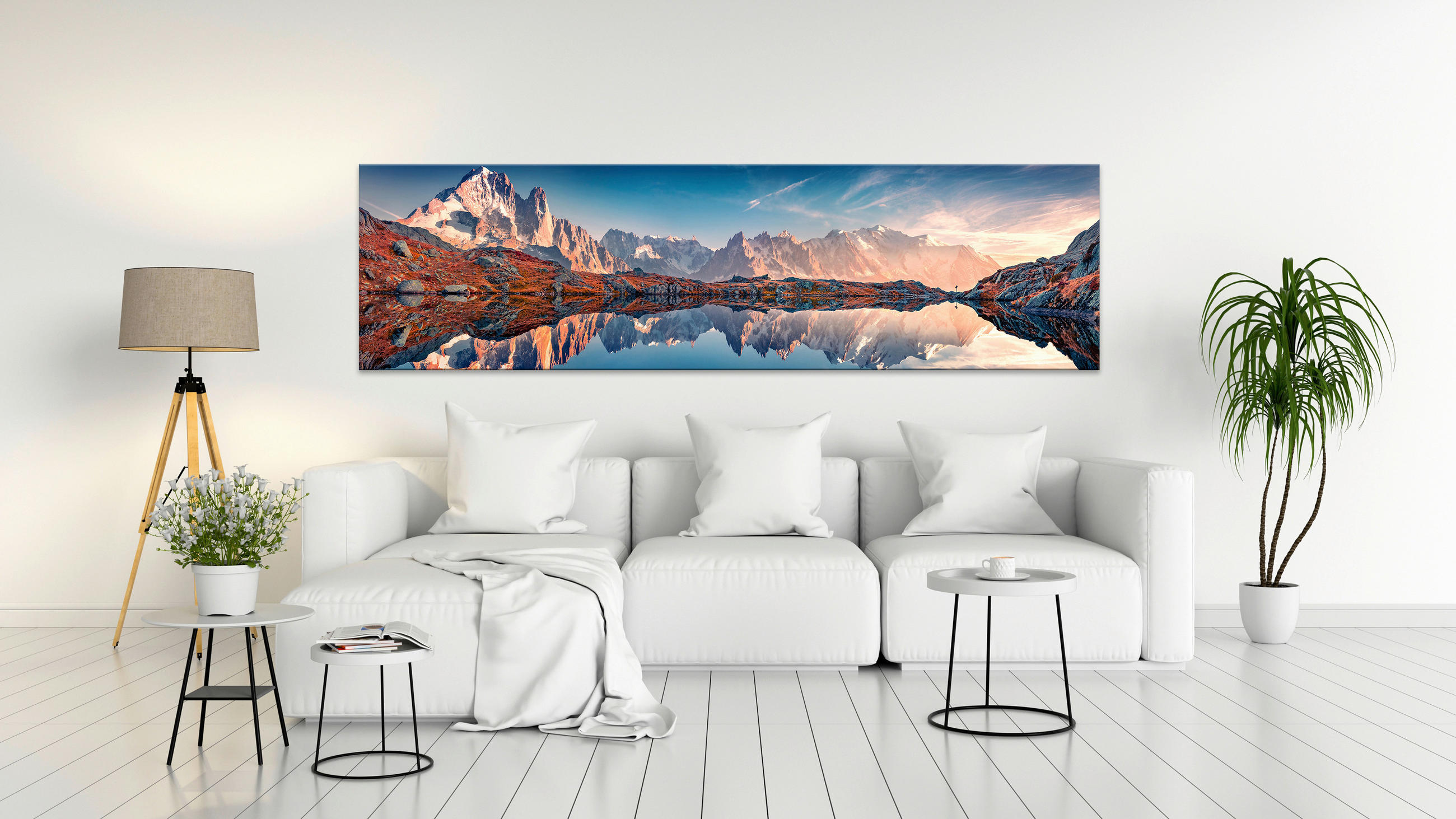 ACRYLGLASBILD Berge  - Multicolor, Natur, Kunststoff (50/180/1,70cm) - Euroart